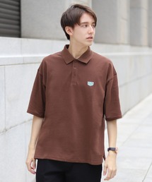 Beauty&Habit | 【Beauty&Habit】リラックスフィットロゴポロシャツ/鹿の子/ビッグシルエット(ポロシャツ)