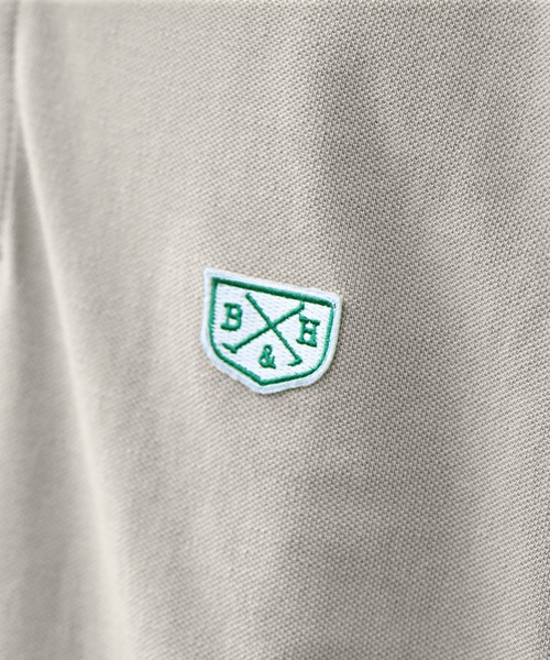 Beauty&Habit（ビューティアンドハビット）の「【Beauty&Habit】リラックスフィットロゴポロシャツ（ポロシャツ・メンズ・ダークブラウン/ベージュ系その他・M/L）」の11枚目の写真