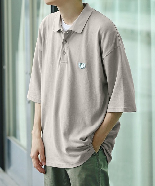 Beauty&Habit（ビューティアンドハビット）の「【Beauty&Habit】リラックスフィットロゴポロシャツ（ポロシャツ・メンズ・ダークブラウン/ベージュ系その他・M/L）」の19枚目の写真