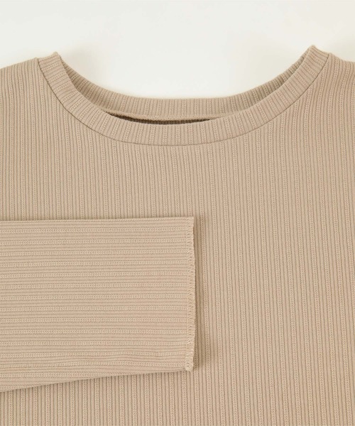 miette(ミエット)の「レイヤードセットカットプルオーバー(Tシャツ/カットソー・レディース・モカ/ライトベージュ・FREE)」の5枚目の写真