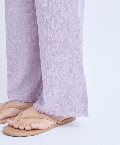 DouDou（ドゥドゥ）の「ヨウリュウワンピース×パンツセット（ワンピース・レディース・ベージュ/ブラック/バイオレット・FREE）」の8枚目の写真