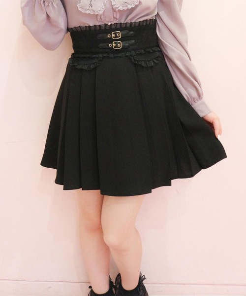 ROJITA（ロジータ）の「飾りベルトプリーツライクスカート（スカート