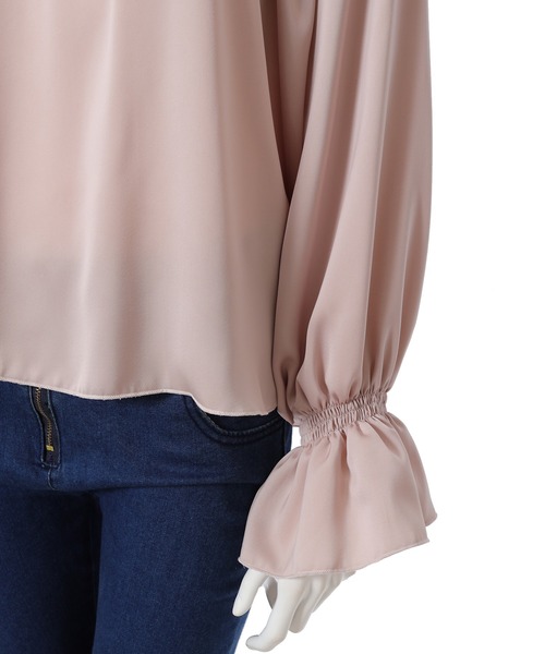 fifth（フィフス）の「キャンディースリーブカラーブラウス（シャツ/ブラウス・レディース・ブルー/スモークピンク・MEDIUM）」の8枚目の写真