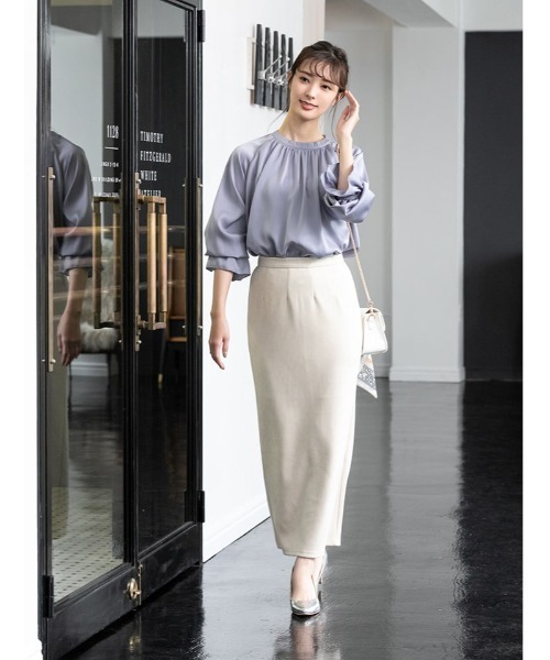 fifth（フィフス）の「キャンディースリーブカラーブラウス（シャツ/ブラウス・レディース・ブルー/スモークピンク・MEDIUM）」の12枚目の写真