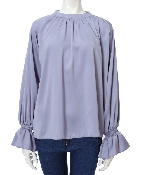 fifth（フィフス）の「キャンディースリーブカラーブラウス（シャツ/ブラウス・レディース・ブルー/スモークピンク・MEDIUM）」の10枚目の写真