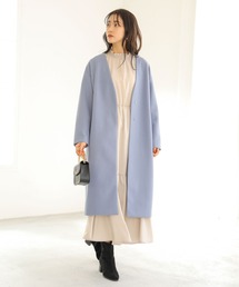 Vネックコート ＊