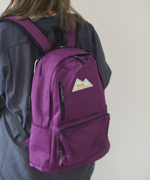 Jouet（ジョエット）の「【 Boite by jouet / ボワット バイ ジョエット 】 カラビナ バッグパック（バックパック/リュック・メンズ・ブラック/ベージュ/グリーン/パープル/チャコールグレー/ブラック×ベージュ・FREE）」の6枚目の写真
