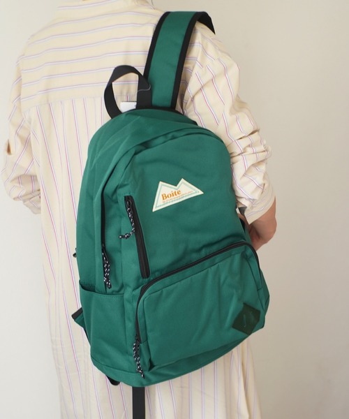 Jouet（ジョエット）の「【 Boite by jouet / ボワット バイ ジョエット 】 カラビナ バッグパック（バックパック/リュック・メンズ・ブラック/ベージュ/グリーン/パープル/チャコールグレー/ブラック×ベージュ・FREE）」の5枚目の写真