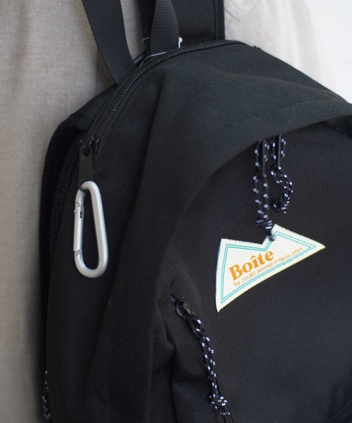 Jouet（ジョエット）の「【 Boite by jouet / ボワット バイ ジョエット 】 カラビナ バッグパック（バックパック/リュック・メンズ・ブラック/ベージュ/グリーン/パープル/チャコールグレー/ブラック×ベージュ・FREE）」の7枚目の写真