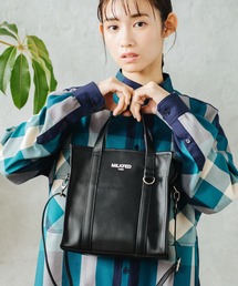 MILKFED. | 2WAY SQUARE FAUX LEATHER BAG(ショルダーバッグ)