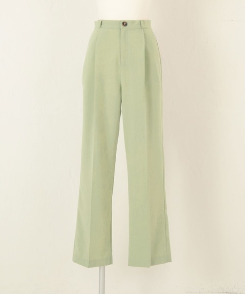 titivate(ティティベイト)の「センタープレスセミワイドスラックスパンツ(その他パンツ・レディース・グリーン系その他/ライトベージュ/モカ・S/M/L/XS)」の5枚目の写真