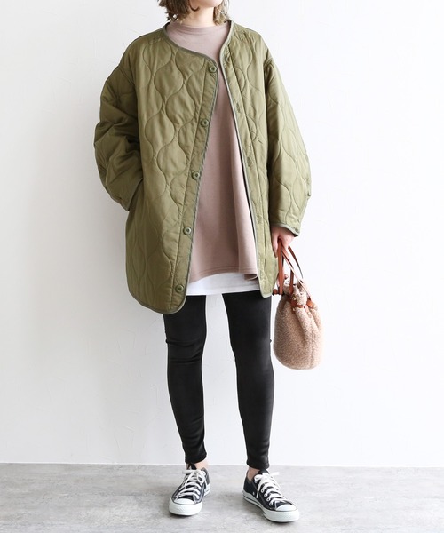 reca(レカ)の「起毛リブレギンスパンツ(レギンス/スパッツ・レディース・ピンクベージュ/ブラック/オフホワイト・FREE)」の8枚目の写真