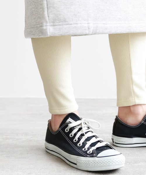 reca(レカ)の「起毛リブレギンスパンツ(レギンス/スパッツ・レディース・ピンクベージュ/ブラック/オフホワイト・FREE)」の11枚目の写真