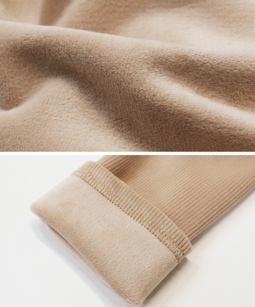 reca(レカ)の「起毛リブレギンスパンツ(レギンス/スパッツ・レディース・ピンクベージュ/ブラック/オフホワイト・FREE)」の7枚目の写真