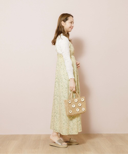 flower（フラワー）の「フラワーバスケットバッグ（かごバッグ・レディース・アイボリー・FREE）」の14枚目の写真