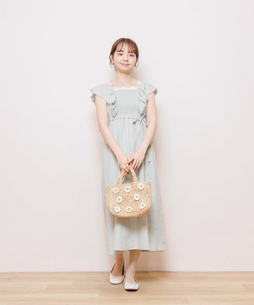 flower（フラワー）の「フラワーバスケットバッグ（かごバッグ・レディース・アイボリー・FREE）」の21枚目の写真