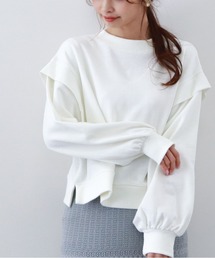 肩デザインスウェット
