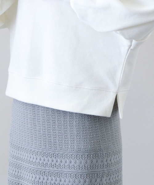 archives（アルシーヴ）の「肩デザインスウェット（スウェット・レディース・オフホワイト/グリーン/ブルー/マスタード・MEDIUM）」の14枚目の写真