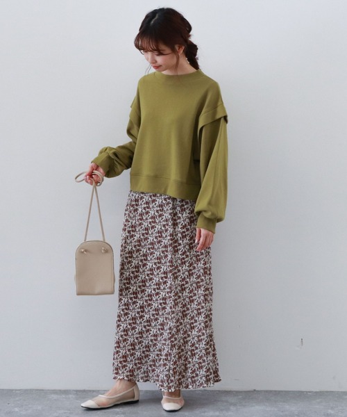 archives（アルシーヴ）の「肩デザインスウェット（スウェット・レディース・オフホワイト/グリーン/ブルー/マスタード・MEDIUM）」の11枚目の写真