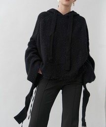 chuclla（チュクラ）の「【UNSPOKEN】Cut out loose knit hoody chw1462（ニット/セーター）」
