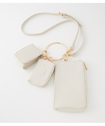 rienda | フェイクレザ―サークルリングバッグ(ショルダーバッグ)