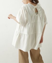 RAY CASSIN | リネンタッチティアードブラウス(シャツ/ブラウス)