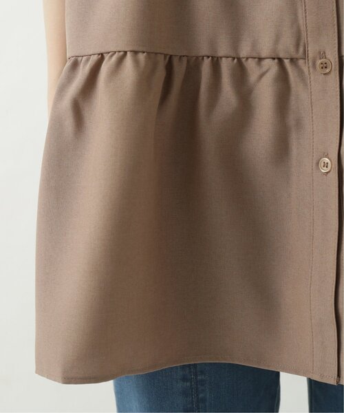 RAY CASSIN（レイカズン）の「リネンタッチティアードブラウス（シャツ/ブラウス・レディース・ブラウン/オフホワイト/ブルー・FREE）」の12枚目の写真