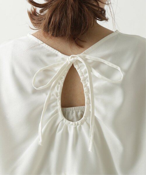 RAY CASSIN（レイカズン）の「リネンタッチティアードブラウス（シャツ/ブラウス・レディース・ブラウン/オフホワイト/ブルー・FREE）」の19枚目の写真