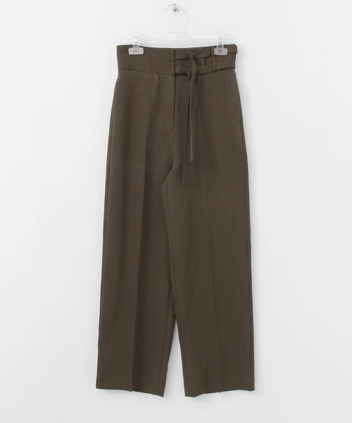 LAATO（ラート）の「DOUBLE BELT PANTS（スラックス・レディース・カーキ/オレンジ・36/38）」の2枚目の写真