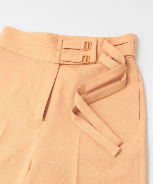 LAATO（ラート）の「DOUBLE BELT PANTS（スラックス・レディース・カーキ/オレンジ・36/38）」の5枚目の写真