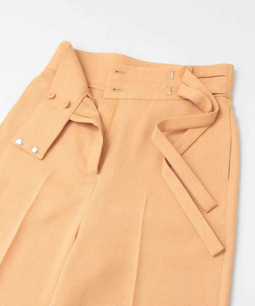 LAATO（ラート）の「DOUBLE BELT PANTS（スラックス・レディース・カーキ/オレンジ・36/38）」の6枚目の写真