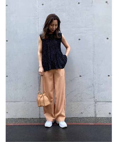 LAATO（ラート）の「DOUBLE BELT PANTS（スラックス・レディース・カーキ/オレンジ・36/38）」の14枚目の写真