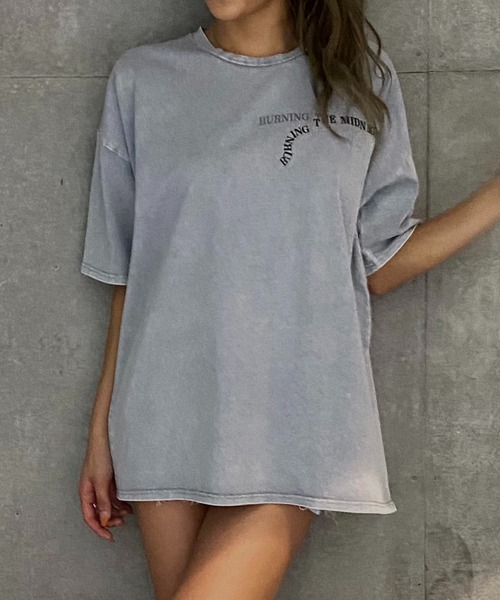 Avvenente(アベネンテ)の「【Avvenente】ヴィンテージライクプリントTシャツ(Tシャツ/カットソー・レディース・ライトグレー/ブラック・M)」の7枚目の写真