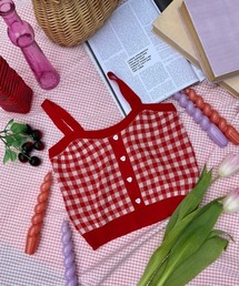 WC | ギンガムニットビスチェ(ニット/セーター)