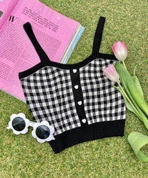 WC | ギンガムニットビスチェ(ニット/セーター)