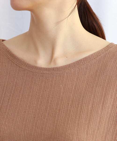 JET（ジェット）の「◆【ウォッシャブル】フレンチスリーブリブジャージカットソー（Tシャツ/カットソー・レディース・ブラック/オフホワイト/グリーン/ブラウン系・04）」の20枚目の写真