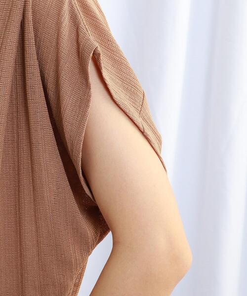 JET（ジェット）の「◆【ウォッシャブル】フレンチスリーブリブジャージカットソー（Tシャツ/カットソー・レディース・ブラック/オフホワイト/グリーン/ブラウン系・04）」の22枚目の写真