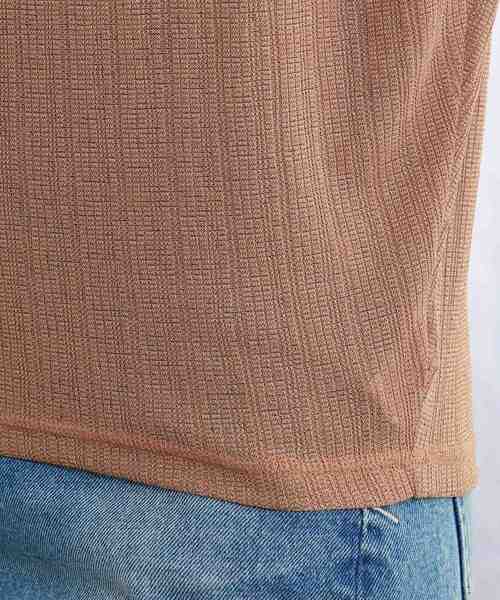 JET（ジェット）の「◆【ウォッシャブル】フレンチスリーブリブジャージカットソー（Tシャツ/カットソー・レディース・ブラック/オフホワイト/グリーン/ブラウン系・04）」の6枚目の写真