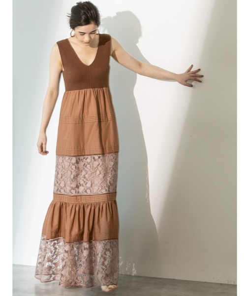 Line レースタックドックワンピース ワンピース Exclusive ワンピース ドレス Jillstuart ジルスチュアート のファッション 速くおよび自由な