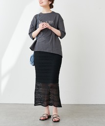 natural couture | 透かし編みレーススカート(スカート)