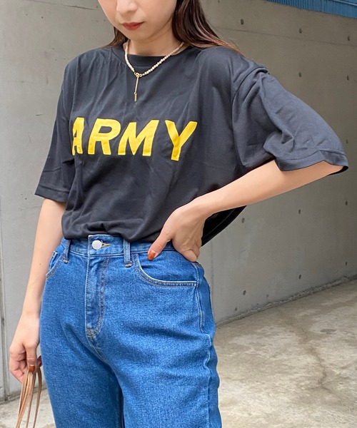 CAPRICIEUX LE'MAGE（カプリシューレマージュ）の「yousedデッドストックARMY Tシャツ（Tシャツ/カットソー・レディース・ブラック・X-LARGE）」の11枚目の写真