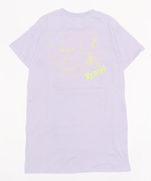 repipi armario（レピピ アルマリオ）の「【綿100%】3コマGirlイラストワンピース（ワンピース・キッズ・ブラック/ラベンダー/ホワイト・LARGE/SMALL/MEDIUM）」の5枚目の写真