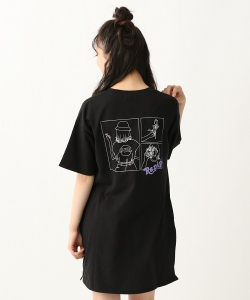 セール 綿100 3コマgirlイラストワンピース ワンピース Repipi Armario レピピ アルマリオ のファッション通販 Zozotown