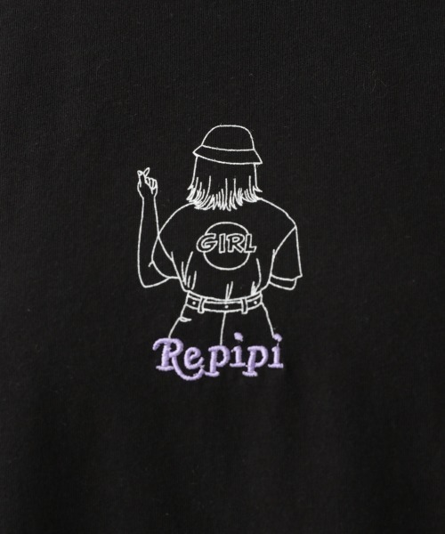 repipi armario（レピピ アルマリオ）の「【綿100%】3コマGirlイラストワンピース（ワンピース・キッズ・ブラック/ラベンダー/ホワイト・LARGE/SMALL/MEDIUM）」の8枚目の写真