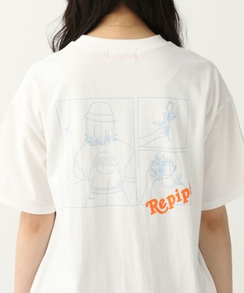 repipi armario（レピピ アルマリオ）の「【綿100%】3コマGirlイラストワンピース（ワンピース・キッズ・ブラック/ラベンダー/ホワイト・LARGE/SMALL/MEDIUM）」の11枚目の写真