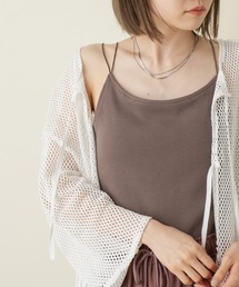 Kastane | カップ付きストレッチコットンキャミ(キャミソール)