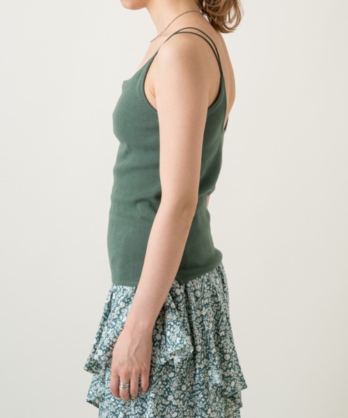 Kastane（カスタネ）の「カップ付きストレッチコットンキャミ（キャミソール・レディース・ピンク/イエロー/アイボリー/ブルー系その他/グリーン/パープル/モカ・FREE）」の12枚目の写真