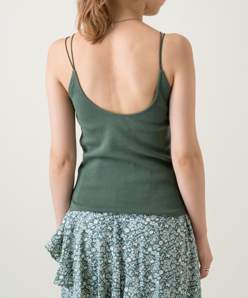 Kastane（カスタネ）の「カップ付きストレッチコットンキャミ（キャミソール・レディース・ピンク/イエロー/アイボリー/ブルー系その他/グリーン/パープル/モカ・FREE）」の13枚目の写真