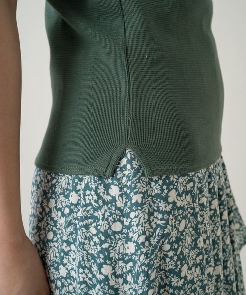 Kastane（カスタネ）の「カップ付きストレッチコットンキャミ（キャミソール・レディース・ピンク/イエロー/アイボリー/ブルー系その他/グリーン/パープル/モカ・FREE）」の16枚目の写真