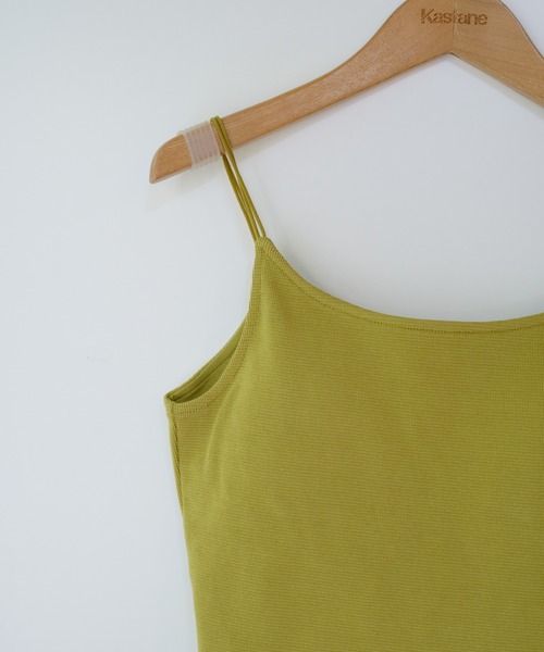 Kastane（カスタネ）の「カップ付きストレッチコットンキャミ（キャミソール・レディース・ピンク/イエロー/アイボリー/ブルー系その他/グリーン/パープル/モカ・FREE）」の17枚目の写真